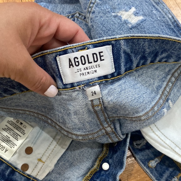 Agolde jaden high rise short size 24 - Picture 5 of 7